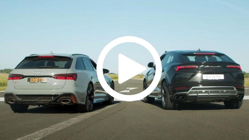 Audi RS6 2020 vs Lamborghini Urus: stesso V8 diversa accelerazione... [DRAG RACE video]