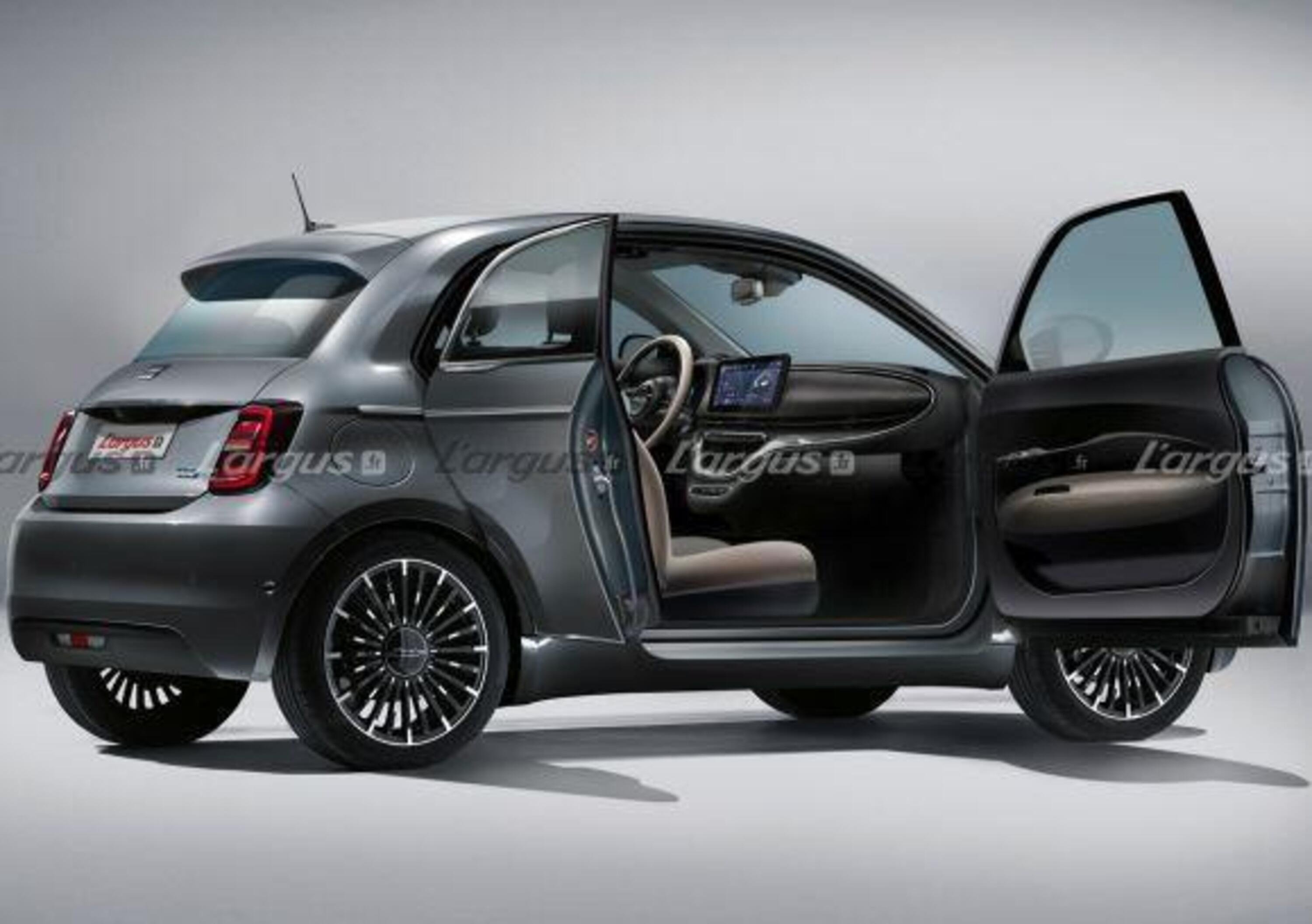 Incredibile novit&agrave; Fiat 500 2020: solo elettrica ma anche con 4 porte [render]