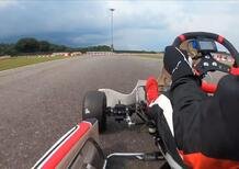 F1, Leclerc in pista con il kart a Lonato [Video]