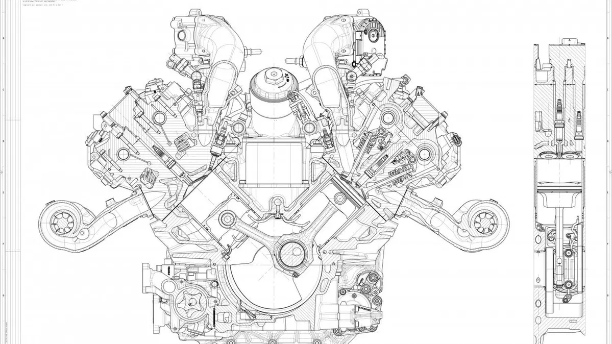 Nuovo gran motore Maserati, Per la MC20: il V6 da gara si chiama Nettuno [630CV no Hybrid] (2)