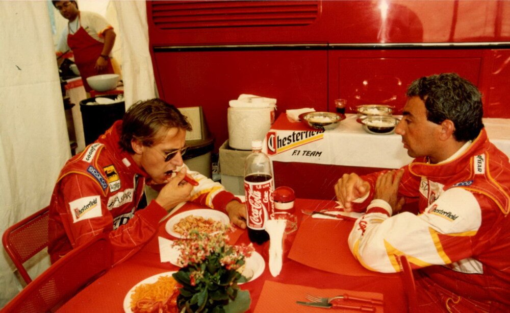1993: Alboreto e Badoer insieme a tavola