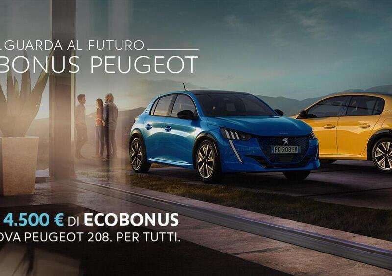 Promo con incentivo nuova Peugeot 208 ed e-208 elettrica: 129 &euro; al mese [4.500 euro sconto]