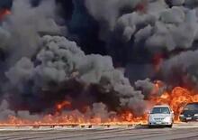 Falla nel gasdotto e scintilla da un’auto. Risultato? L’inferno! [VIDEO CHOC]