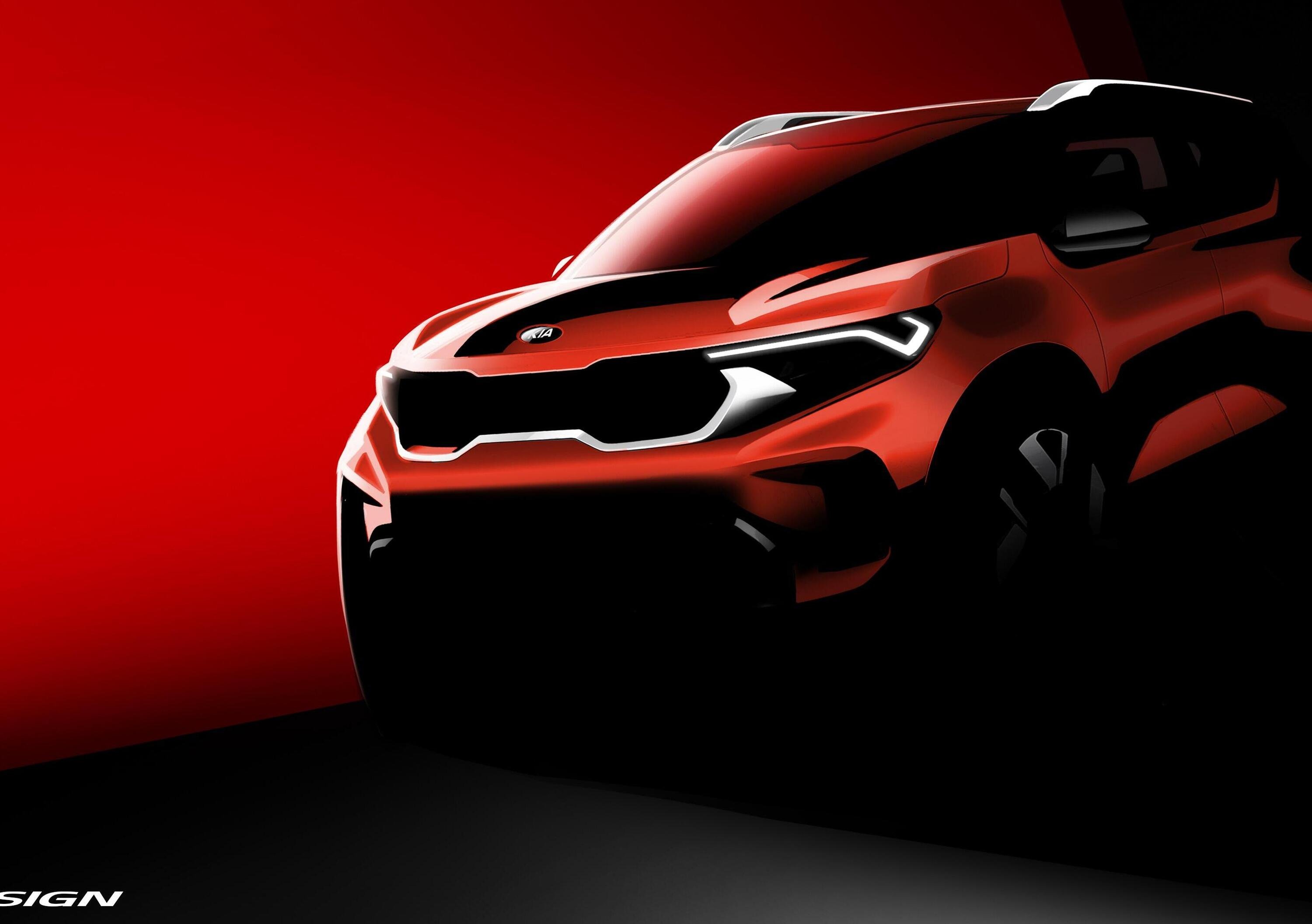 Kia Sonet, il primo teaser del nuovo SUV compatto 