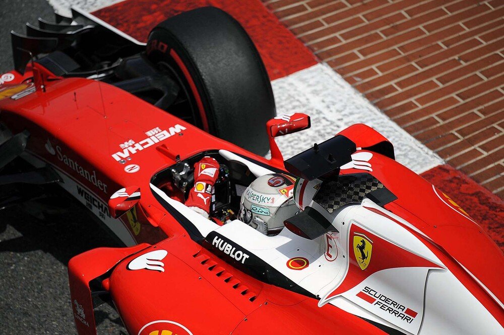 Vettel al volante della Ferrari SF-16H