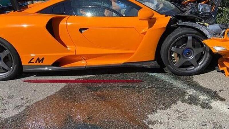 L&rsquo;ex F1 Adrian Sutil l&rsquo;ha fatta grossa. Ecco come ha ridotto la sua McLaren Senna LM [VIDEO e FOTO]