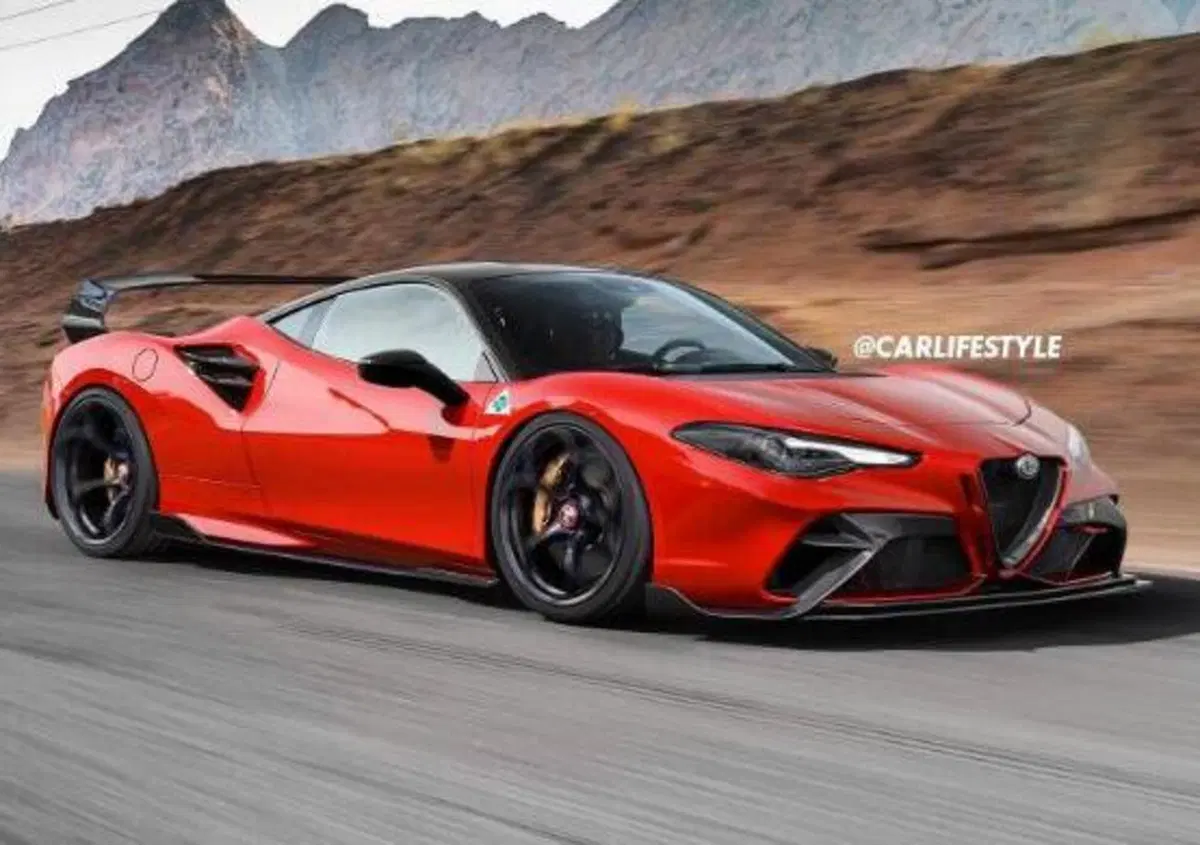 Alfa Romeo: della supercar a motore centrale per ora c'&egrave; solo il render