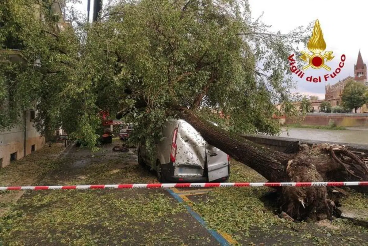 Tempesta su Verona: le immagini del violento nubifragio (17)