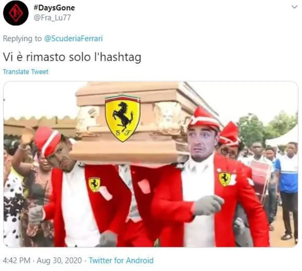 Disastro Ferrari in Formula 1: sui social è tempesta di meme e post di scherno (24)