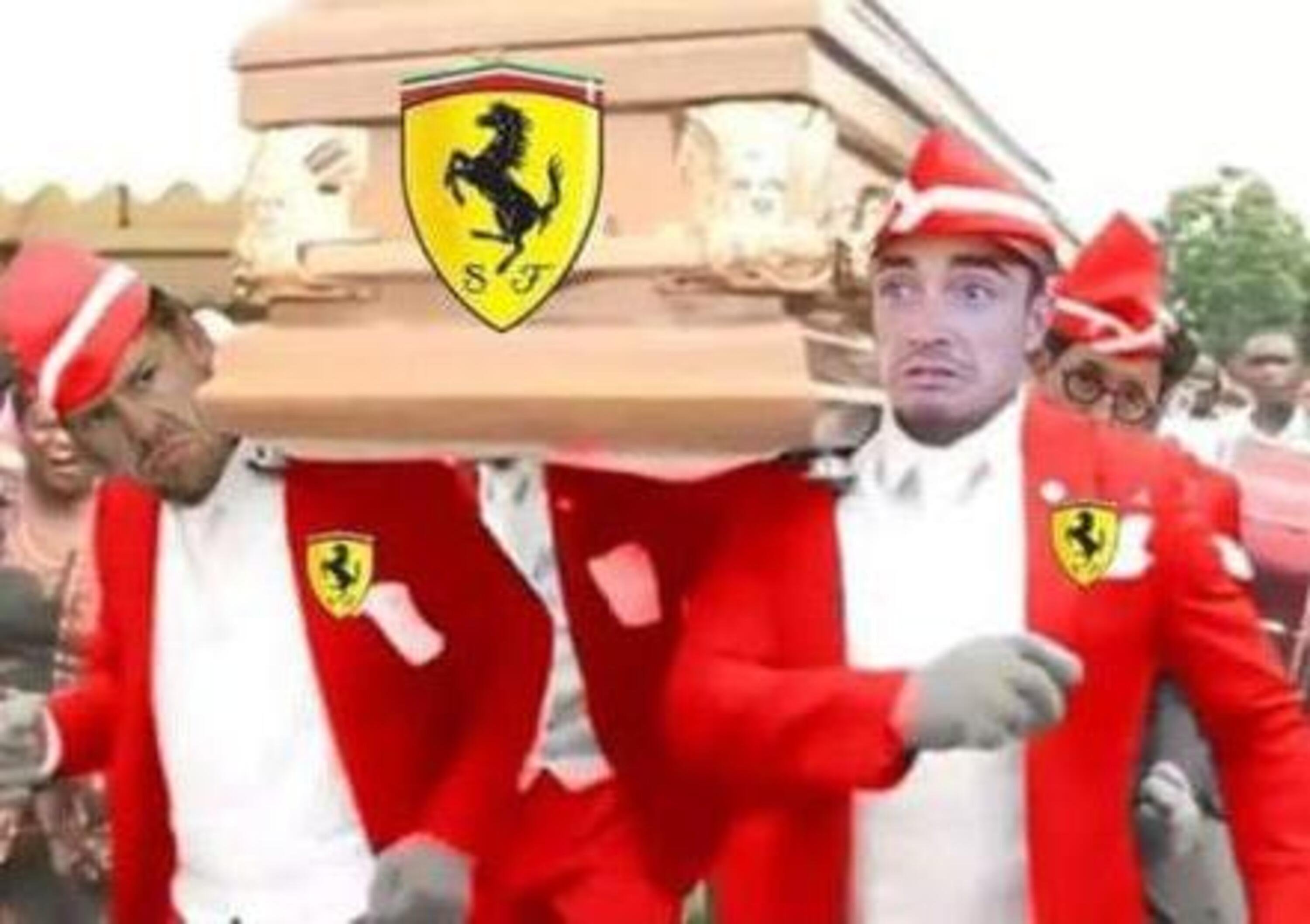 Disastro Ferrari in Formula 1: sui social &egrave; tempesta di meme [FOTOGALLERY]