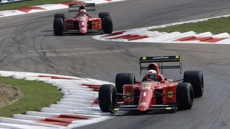 F1 '20 Noiosa &amp; GP Revival '90 top, Monza: Prost e Mansell col ferro V12 dietro a Senna col V10 JAP [Zermiani in scia a Warwick cappottato - Lambo crash]