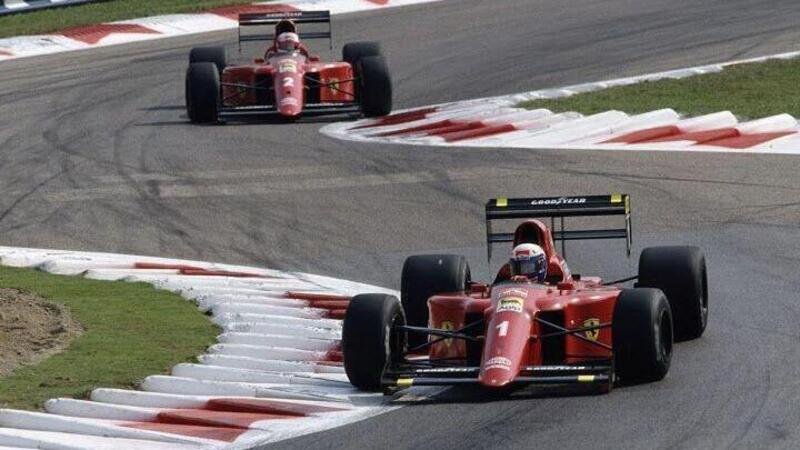 F1 &#039;20 Noiosa &amp; GP Revival &#039;90 top, Monza: Prost e Mansell col ferro V12 dietro a Senna col V10 JAP [Zermiani in scia a Warwick cappottato - Lambo crash]