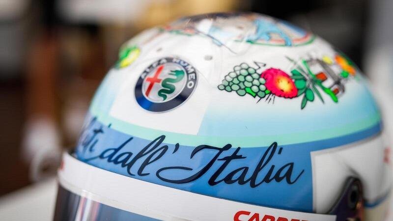 F1. Giovinazzi, il casco per Monza &egrave; una cartolina dell&#039;Italia