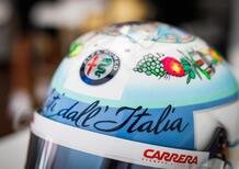 F1. Giovinazzi, il casco per Monza è una cartolina dell'Italia