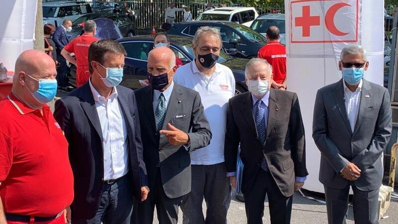 F1, GP Italia 2020: Jean Todt e la Fia con Aci aprono col tributo alla Croce Rossa di Bergamo
