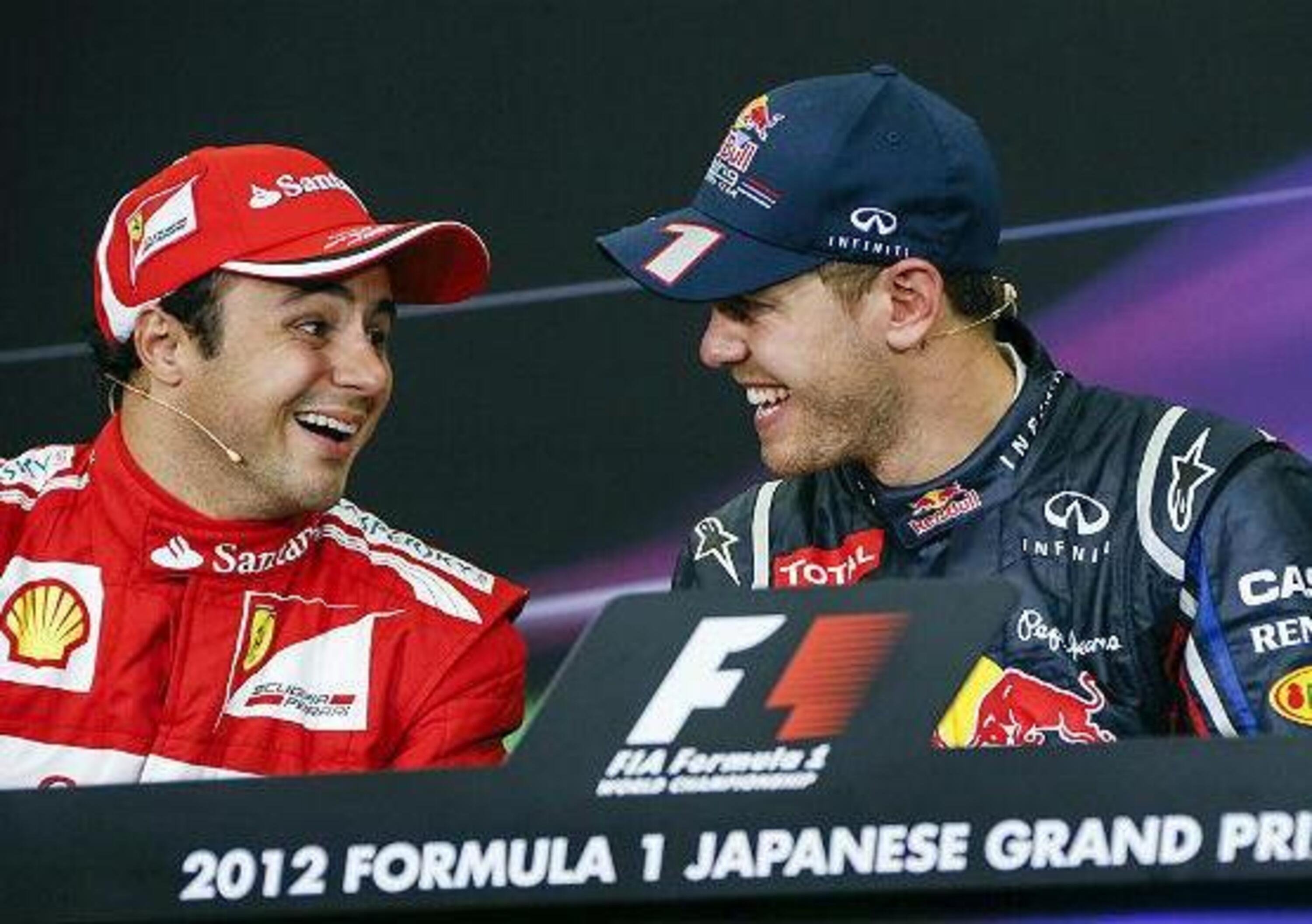 F1, Massa a gamba tesa su Vettel: &laquo;Ha fatto il suo tempo&raquo;