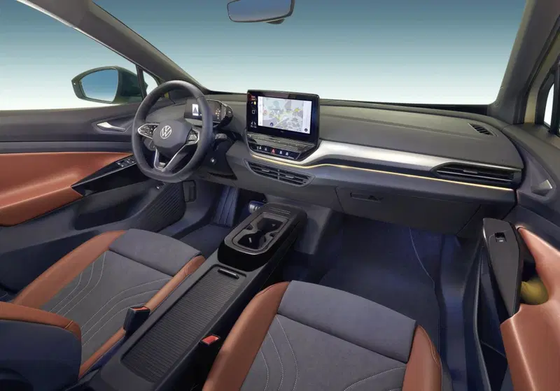 L'abitacolo del crossover elettrico di Volkswagen