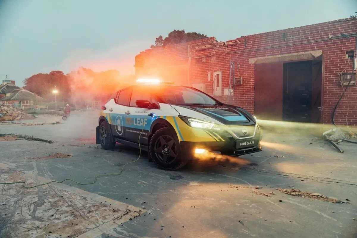 Nissan Re-Leaf, in caso di emergenza (2)