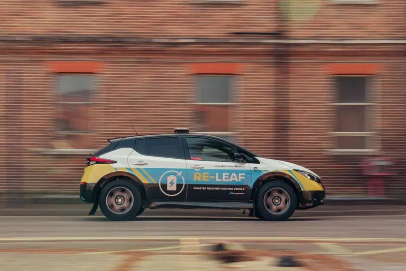 Nissan Re-Leaf, in caso di emergenza
