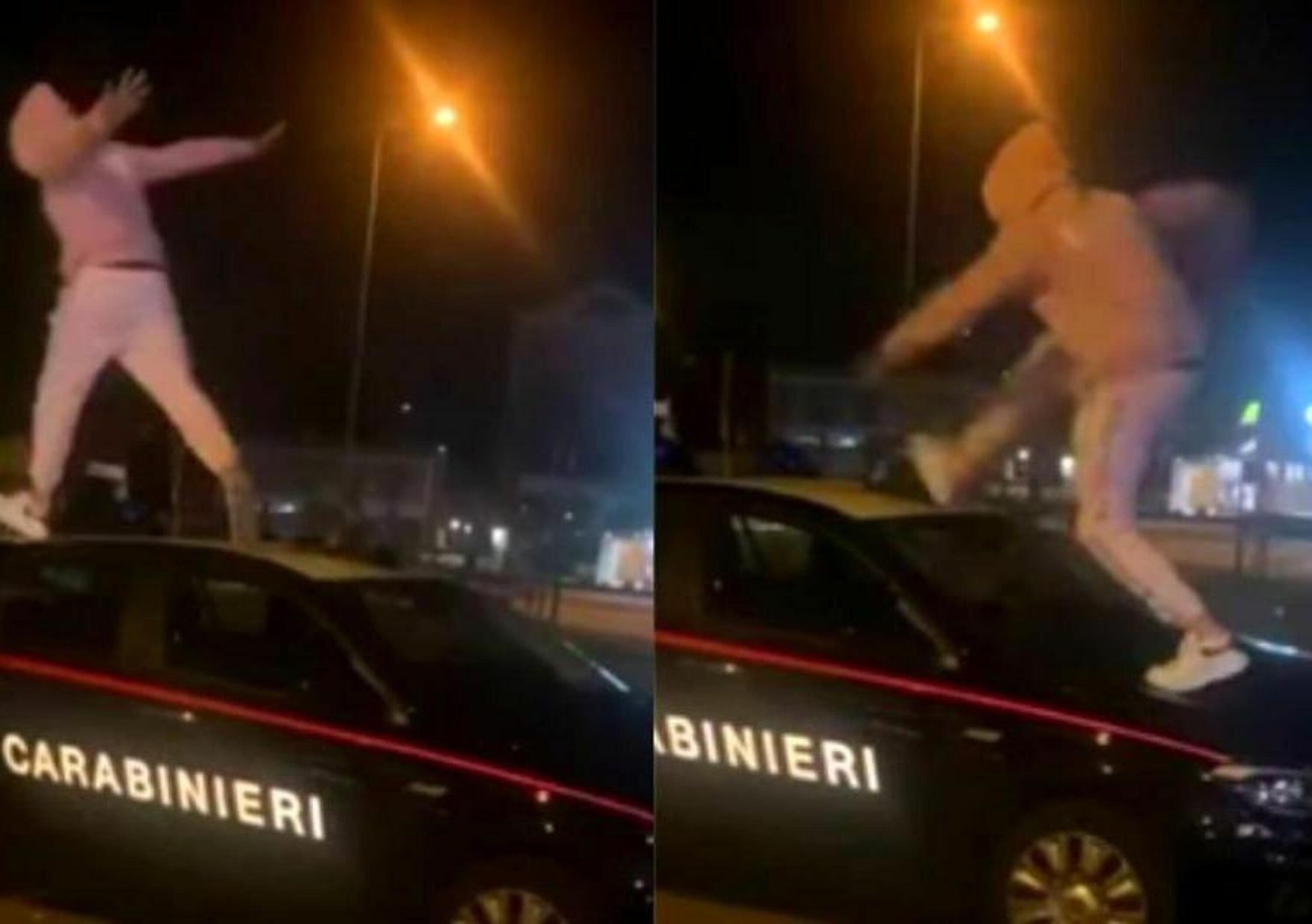 &quot;trapper&quot; 21enne salta sulla gazzella dei carabinieri e posta il video, denunciato [VIDEO]