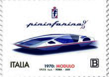 Pininfarina Modulo: un francobollo per i 50 anni