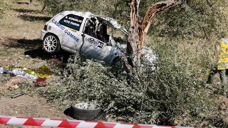 Rally, tragedia in Sicilia: muore copilota al Valle del Sosio