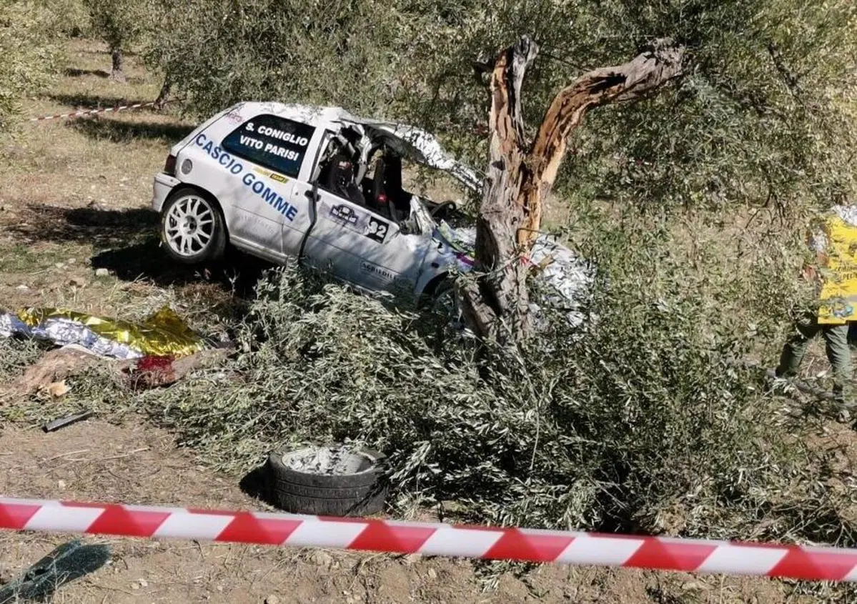 Rally, tragedia in Sicilia: muore copilota al Valle del Sosio