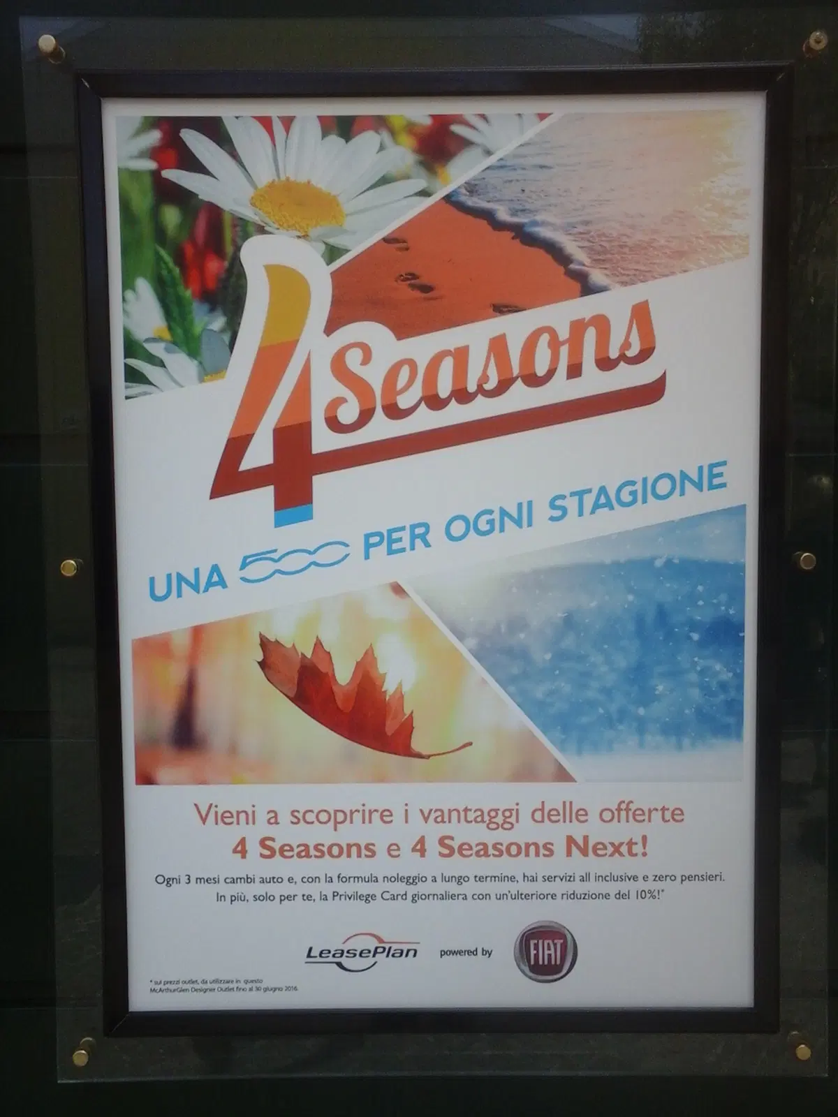 “4Seasons”: una Fiat 500 per ogni stagione
