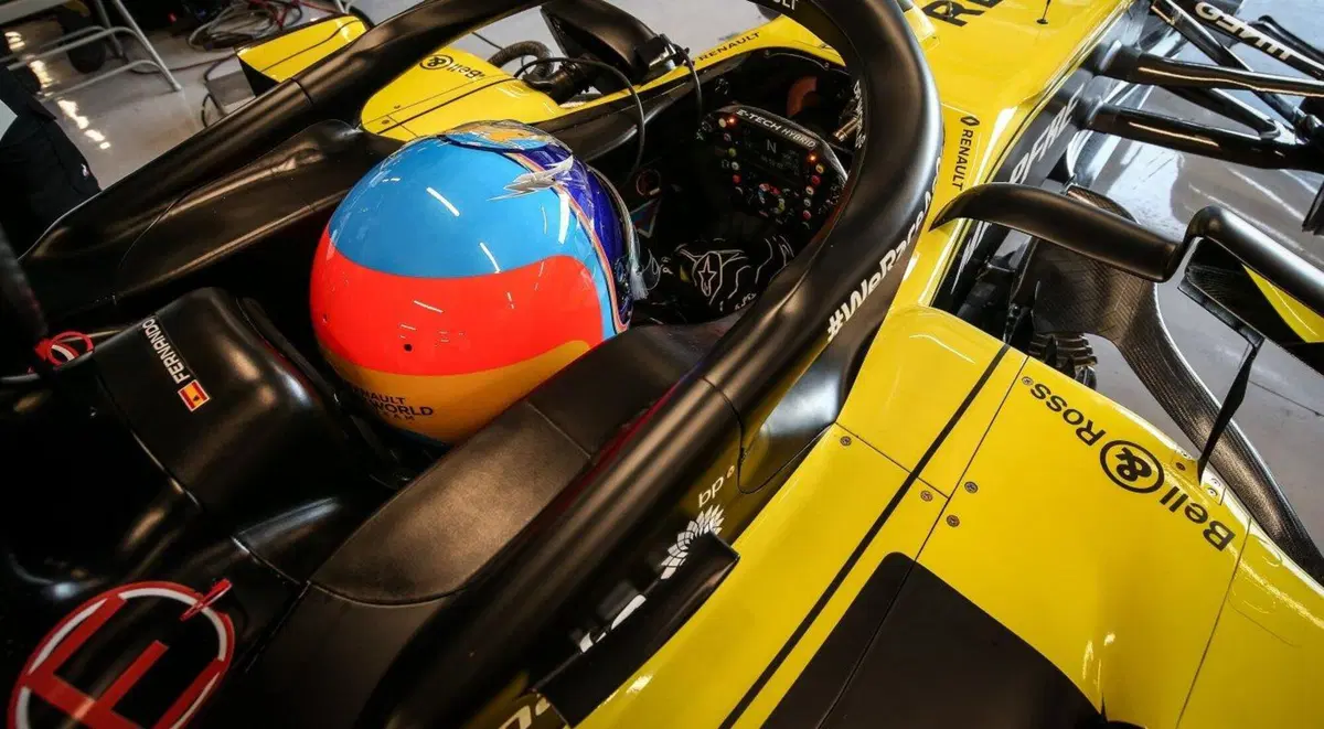 Alonso: primo contatto con la Renault R.S.20 (2)