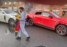 Rolls Royce tampona Lamborghini: Wraith vs Urus per un incidente di...classe