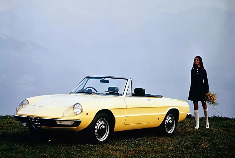 La "Duetto" Alfa Romeo, uno dei lavori di maggior successo di Brovarone