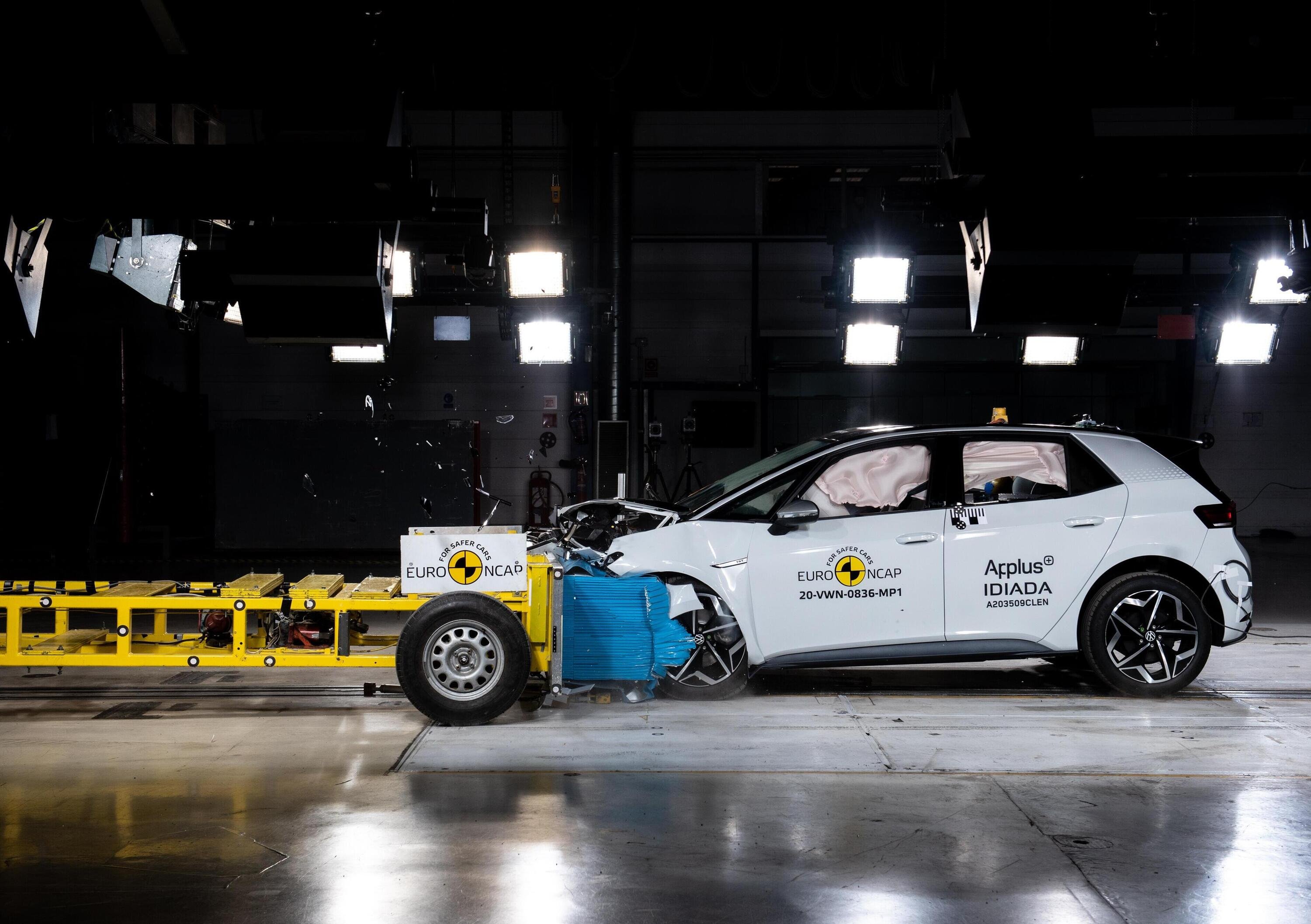Crash test Euro NCAP, cinque stelle per la Volkswagen ID.3