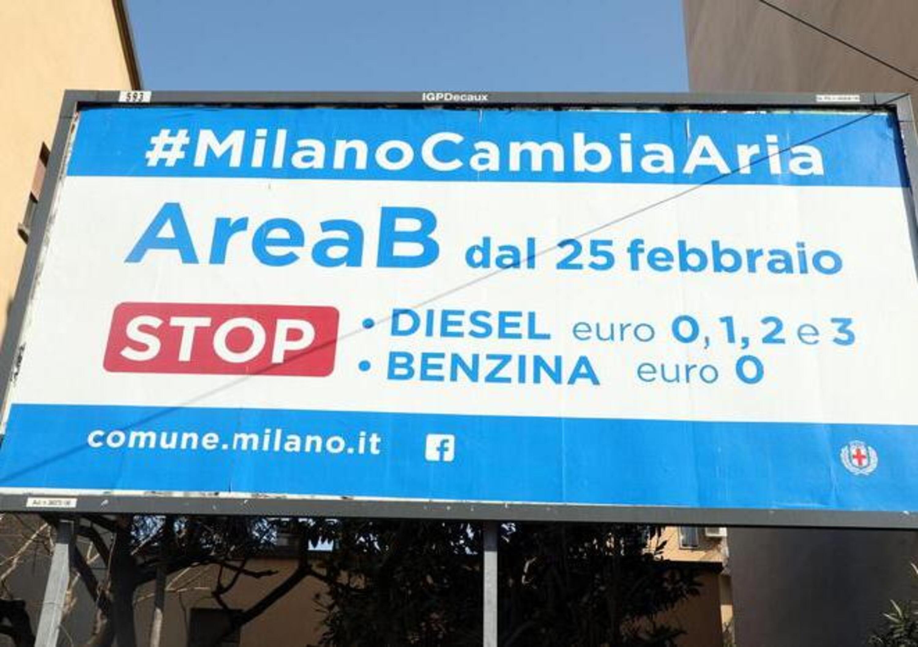 Milano, Area B sospesa dal 23 ottobre