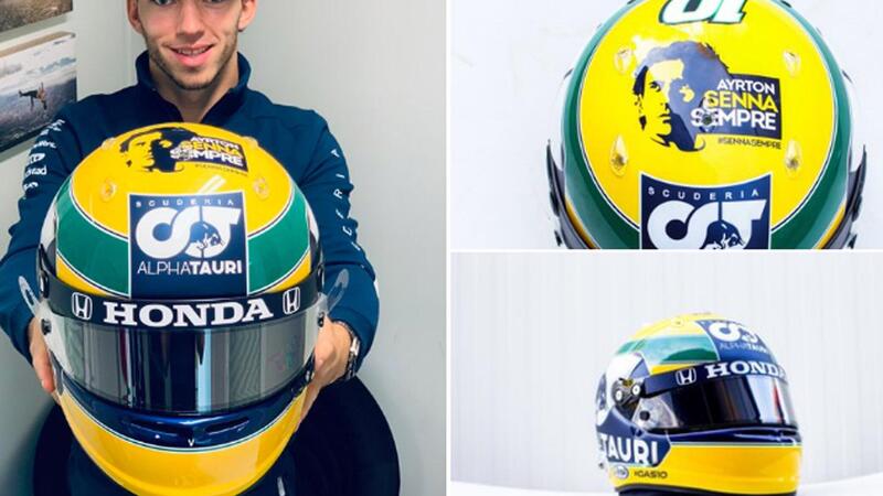 Gasly, a Imola il casco tributo a Senna: eccolo!