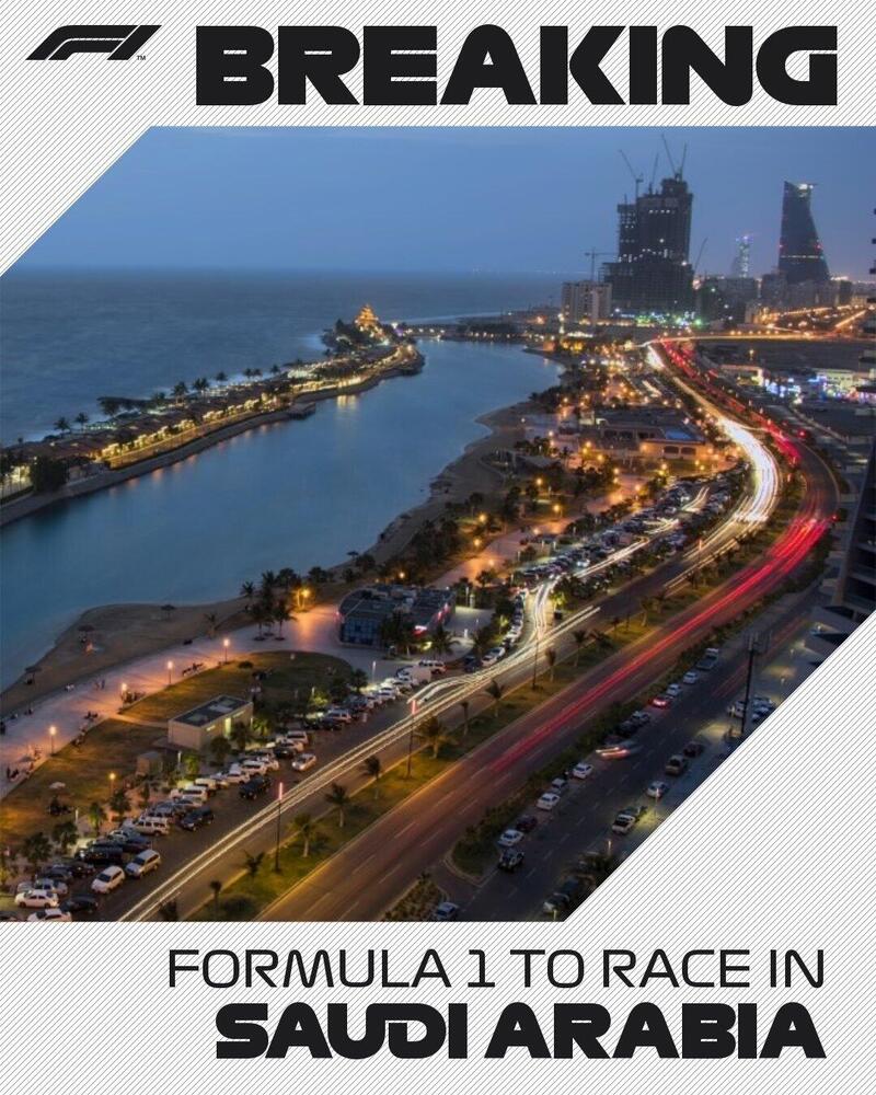 Formula 1: il GP dell&#039;Arabia Saudita entra ufficialmente nel calendario 2021