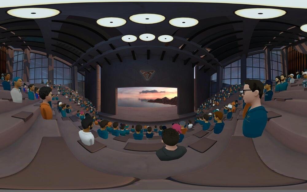 C&#039;&egrave; anche un auditorium nello spazio virtuale &quot;e-Garage in Cap Formentor&quot;, che Cupra ha gi&agrave; utilizzato per formare oltre 600 addetti alle vendite di tutto il mondo