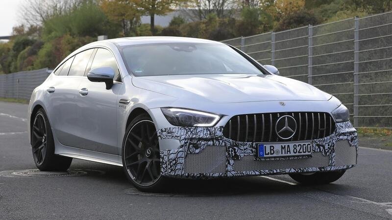 Mercedes-AMG GT 4 Coup&eacute; restyling, le foto spia
