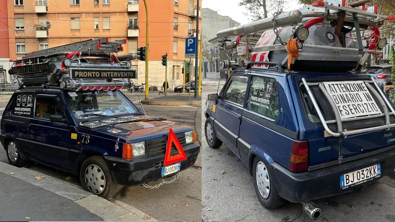 L'auto da lavoro TOTALE: la Fiat Panda del tuttofare milanese...