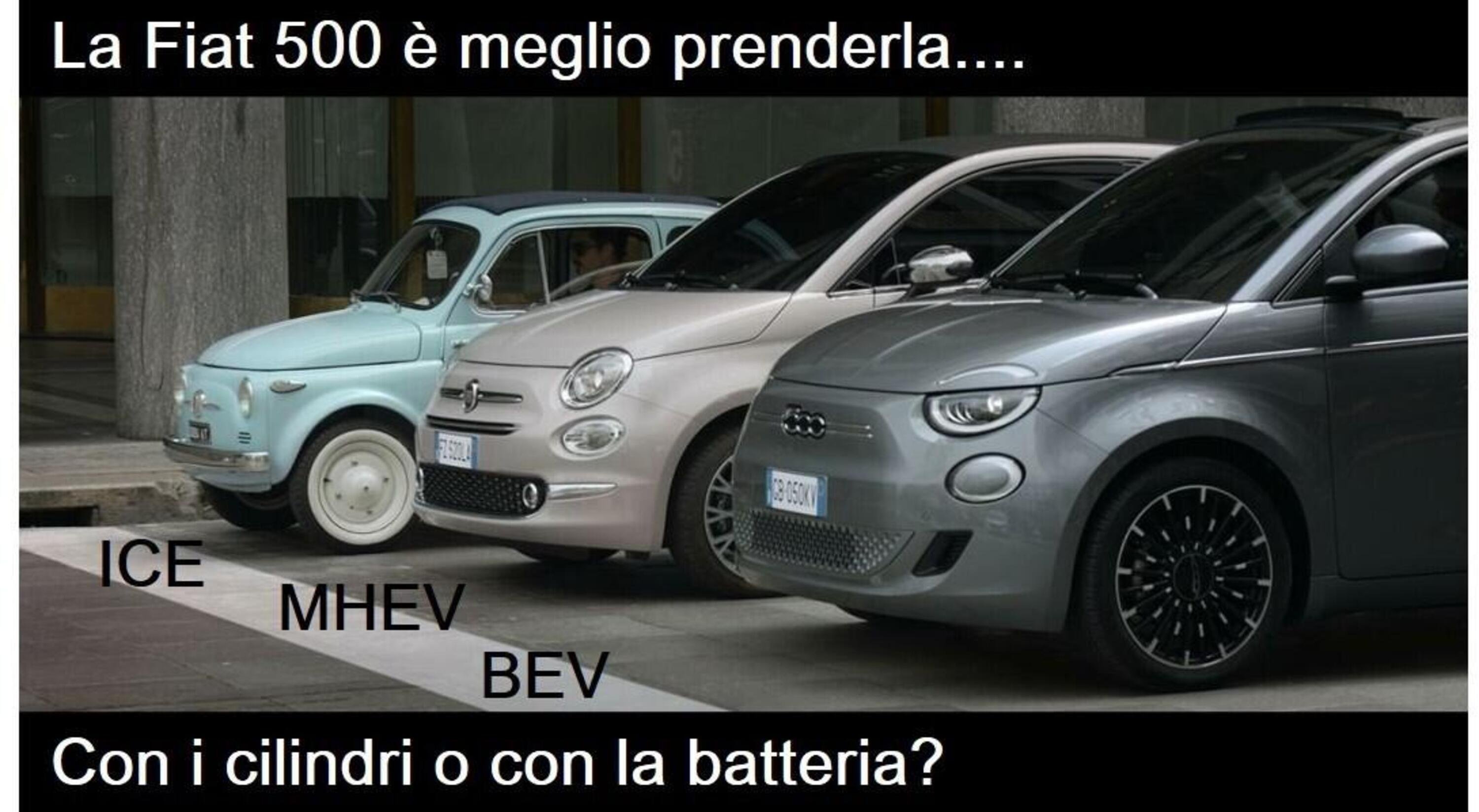 Quale auto nuova regalarsi (o regalare)  nel post-Covid, Fiat 500: ICE Vs BEV [FAQ auto elettrica]