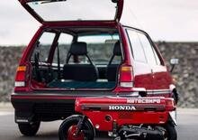 Abbinata perfetta e compatta: Honda City Turbo + Motocompo [auto + micromobilità 2 ruote]