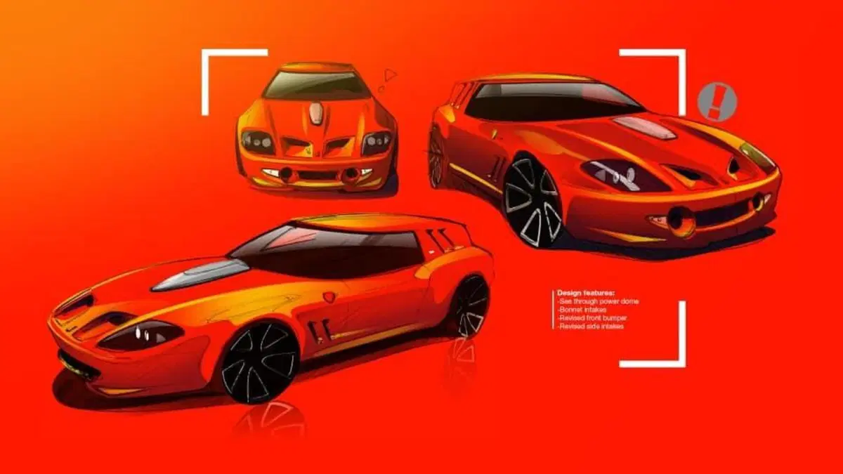 La nuova Ferrari Breadvan V12 vive, Evolvendo la 550 Maranello: che macchina [foto dalla verniciatura] (2)