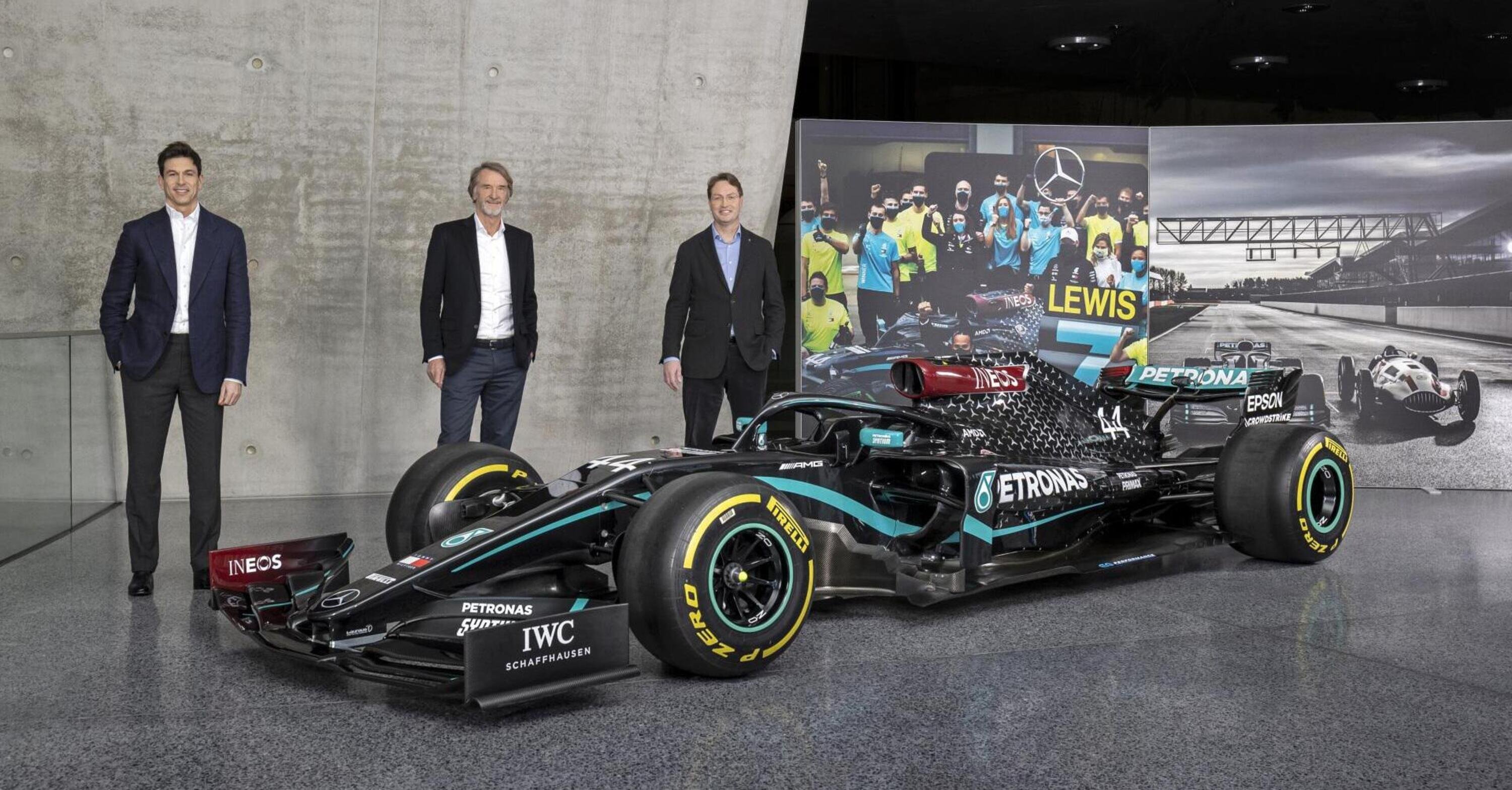 F1, Mercedes: INEOS acquisisce un terzo delle quote del team. Wolff resta