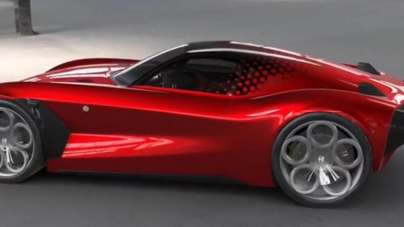 Alfa Romeo: video render della &quot;Tuono Stradale&quot;, ha anche un&#039;antenna 5G