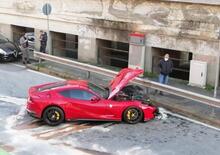 Genova: addetto dell’autolavaggio si schianta con la Ferrari del calciatore Marchetti [FOTOGALLERY]