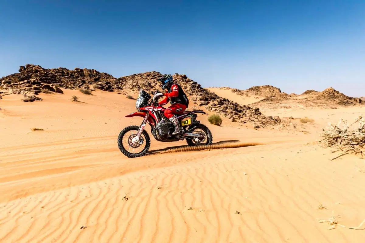 Dakar 2021. 10a Tappa. Coenejo Out, in testa “K” Benavides, Honda. Peterhansel, Mini, intoccabile