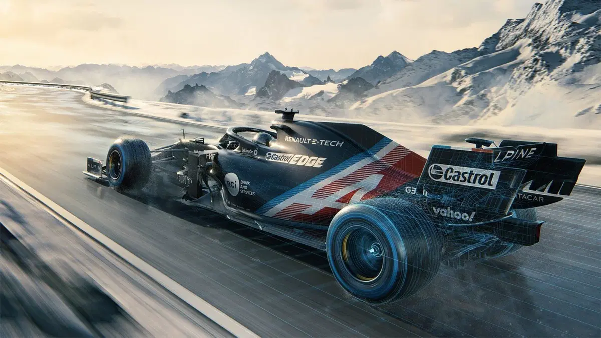 Formula 1, l'Alpine mostra una livrea invernale