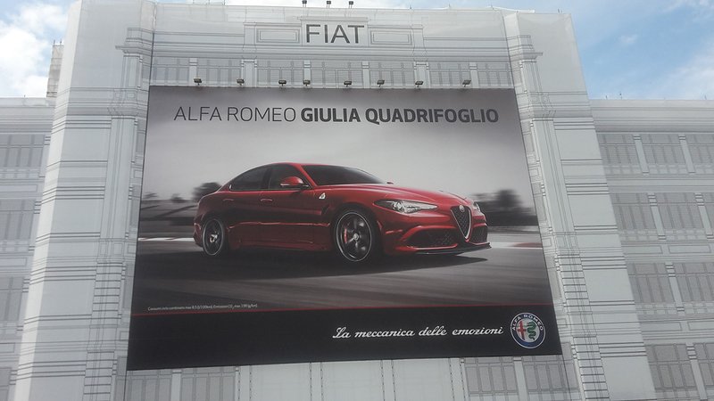 E sul Lingotto spunta l&#039;Alfa Giulia...