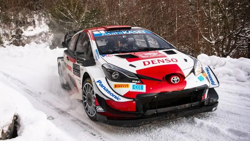 WRC 2021. Monte-Carlo. Ogier (Toyota) 8 Volante. Vittoria e Record
