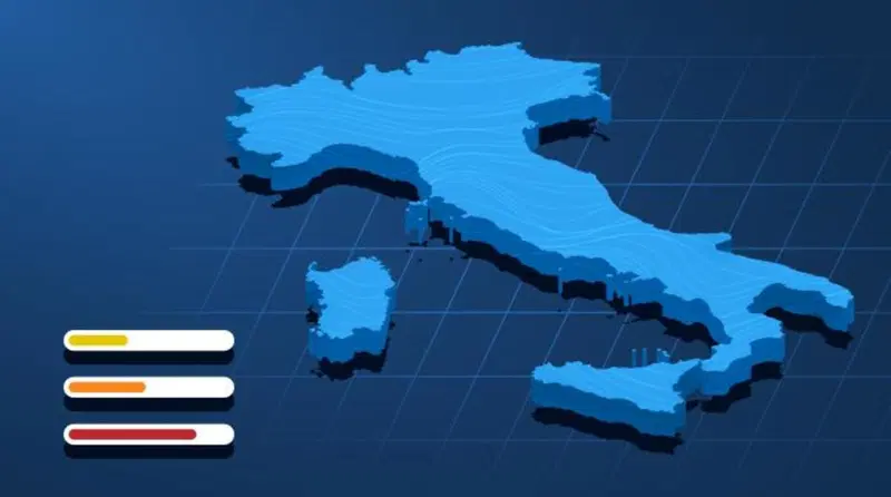 Aggiornamento "colori d'Italia": nuove zone Arancio e Rosse in mezzo alle molte Gialle