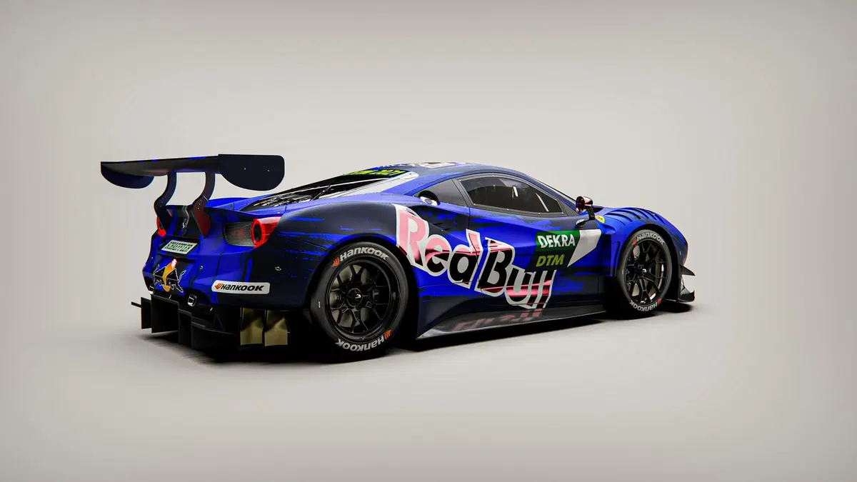 La Ferrari si veste dei colori dell'Alpha Tauri... nel DTM con Alexander Albon (3)